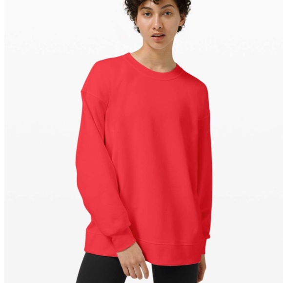 Lululemon Red  Crew Sweatshirt size 6 - Picture 1 of 6